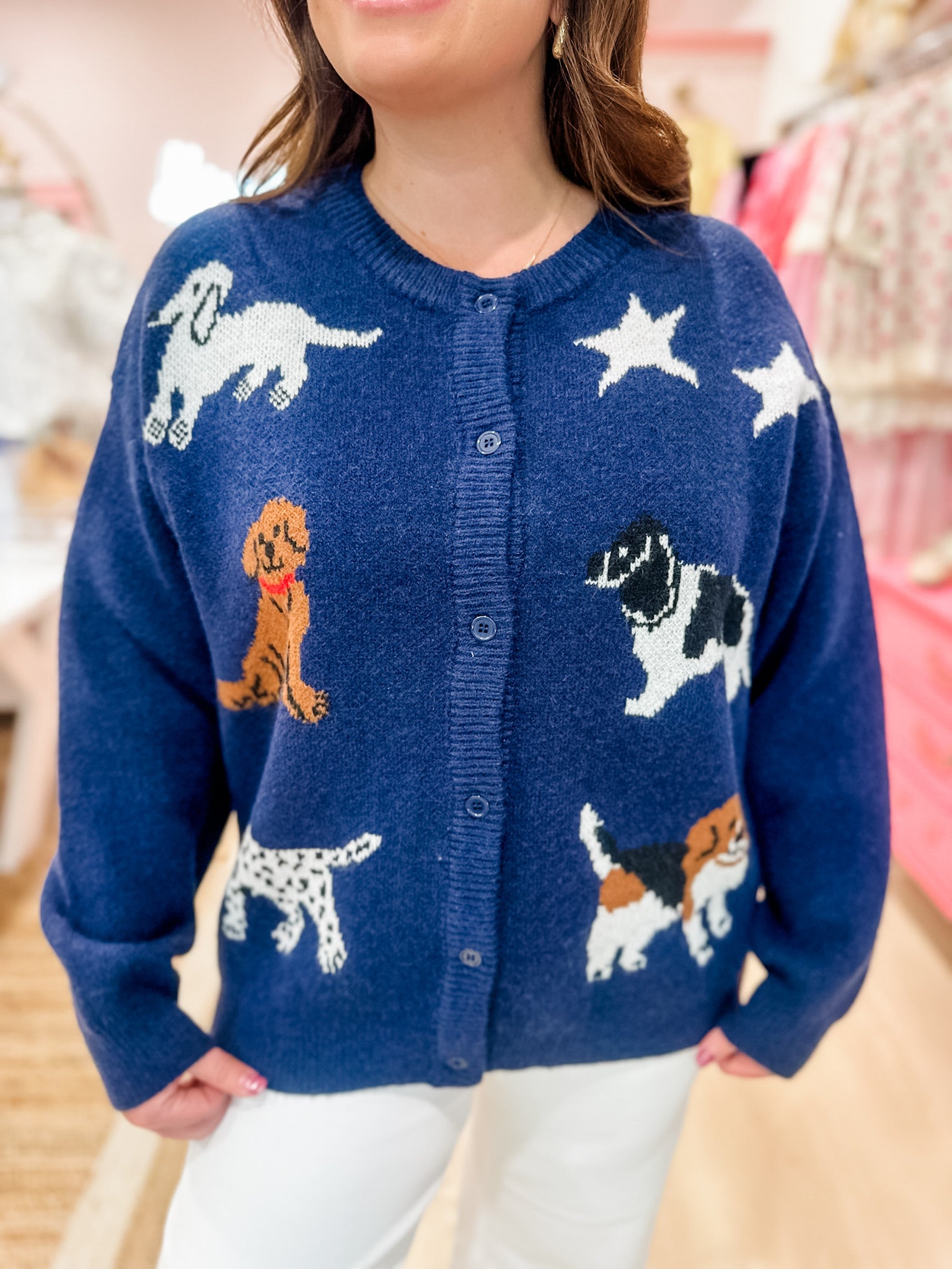 The “Paw-fect” Cardigan Sweater
