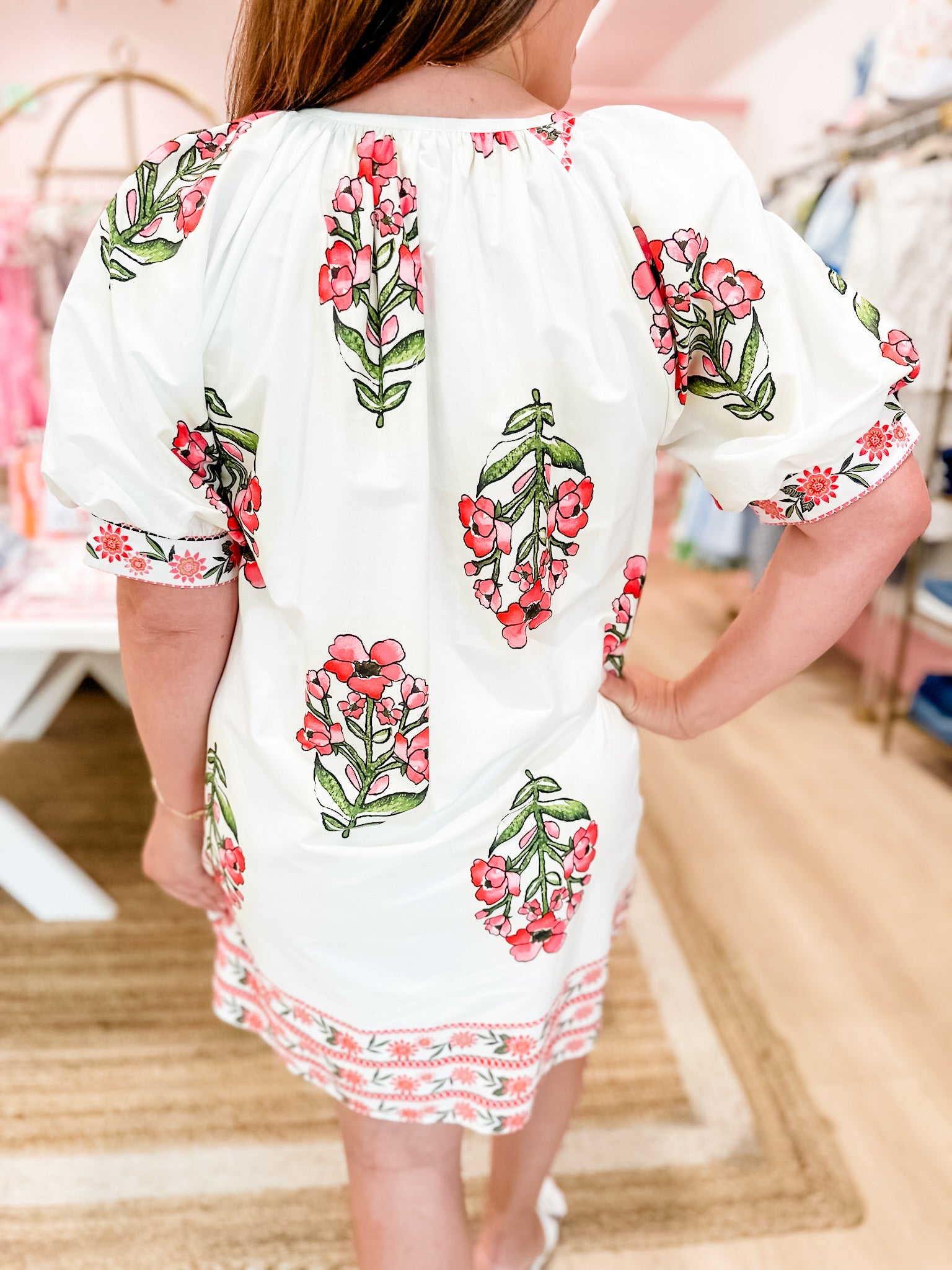 Rosy Meadow Mini Dress