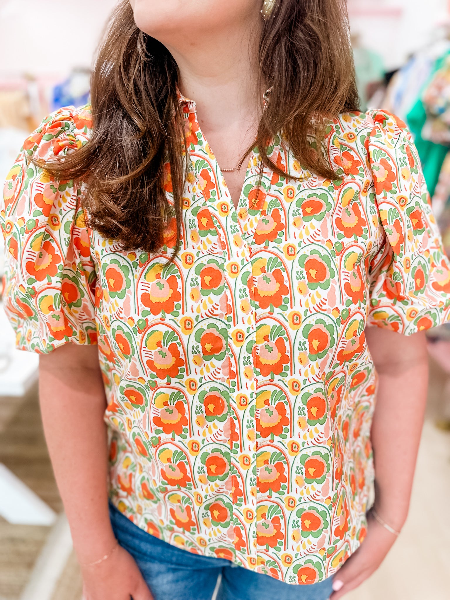 Golden Petals Blouse