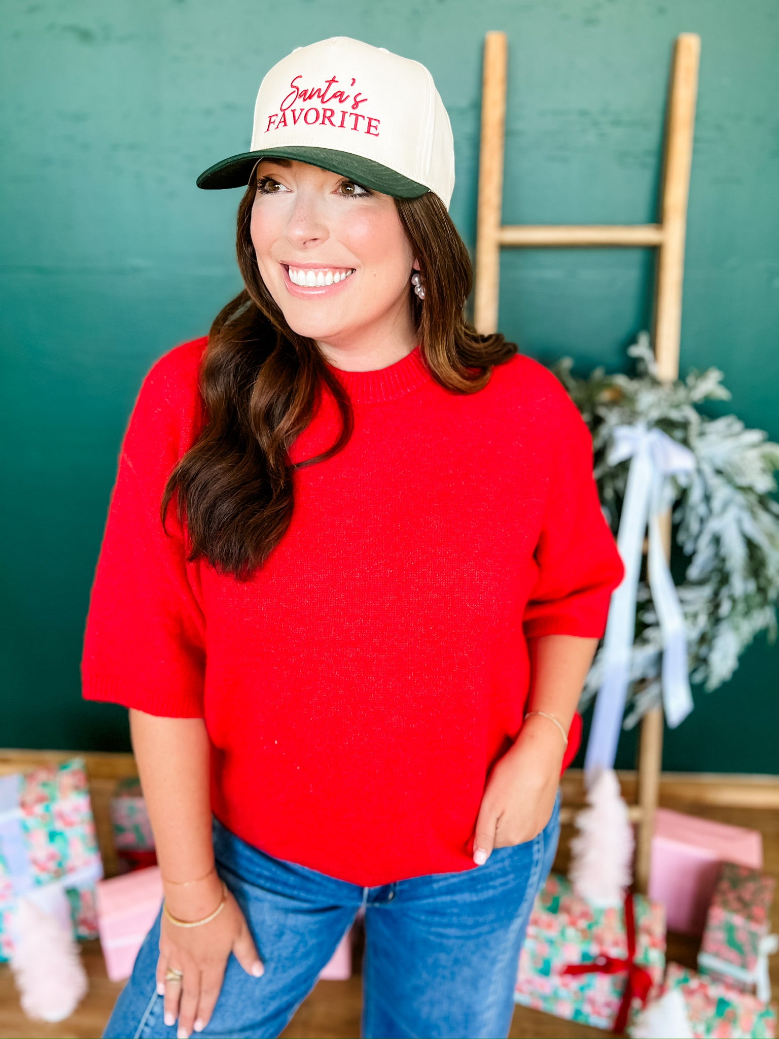 Poinsettia Pretty Sweater