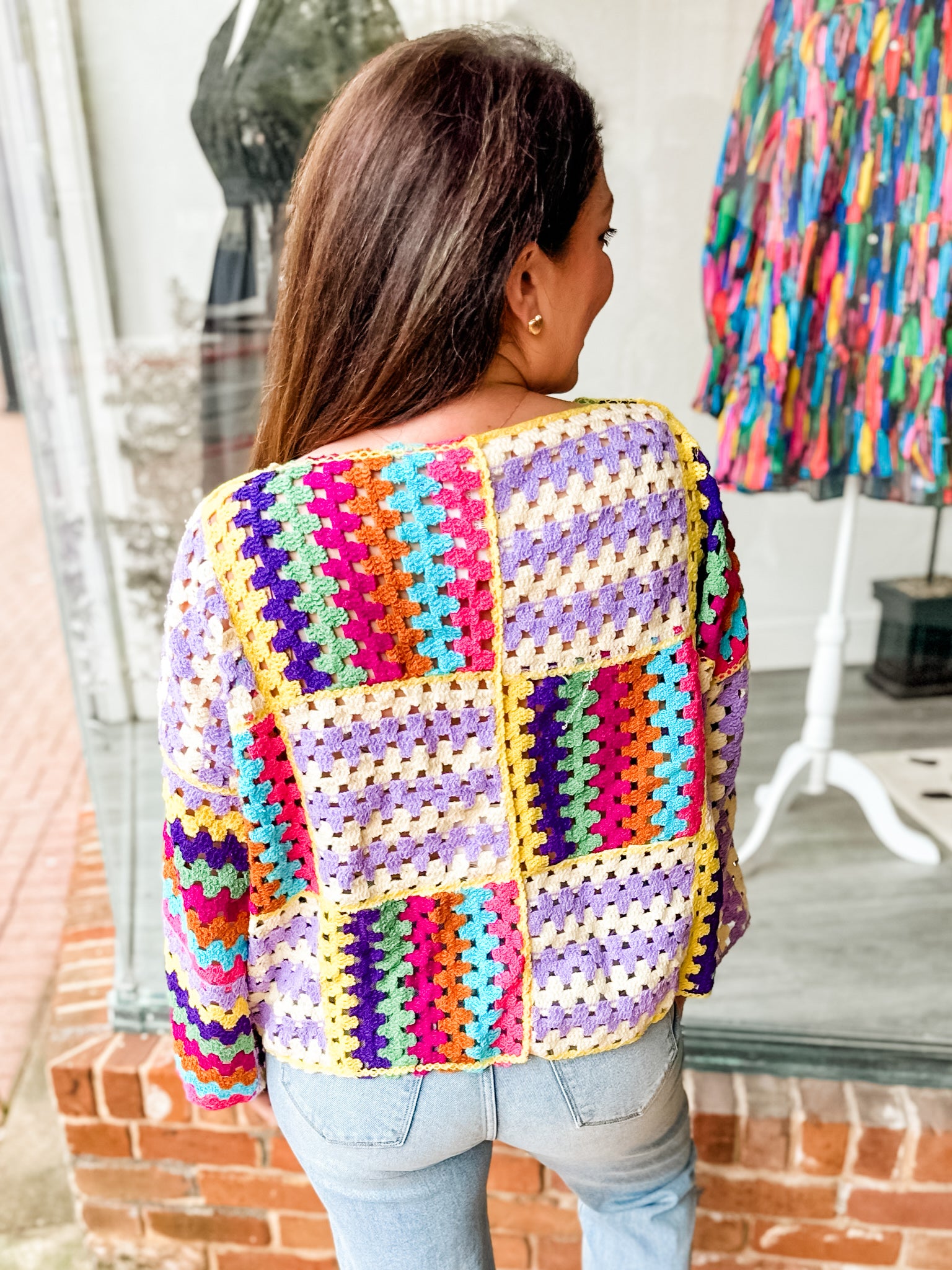 Live Life Colorfully Cardigan Sweater