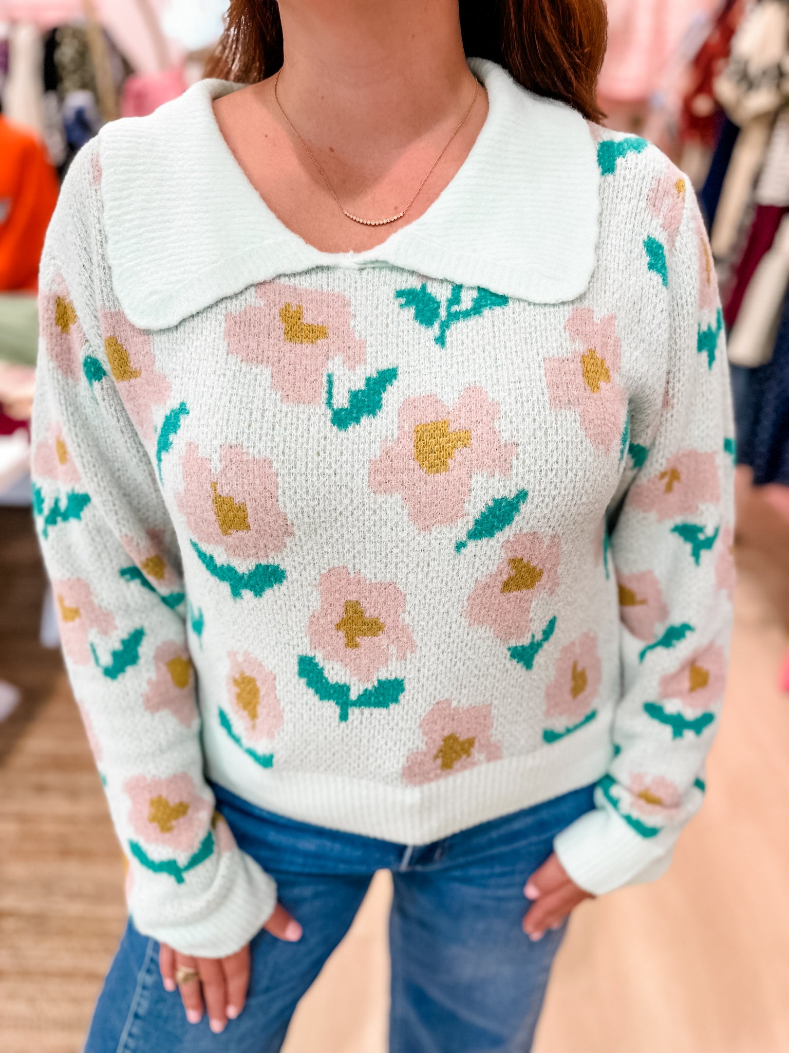 Field of Daisies Knit Sweater