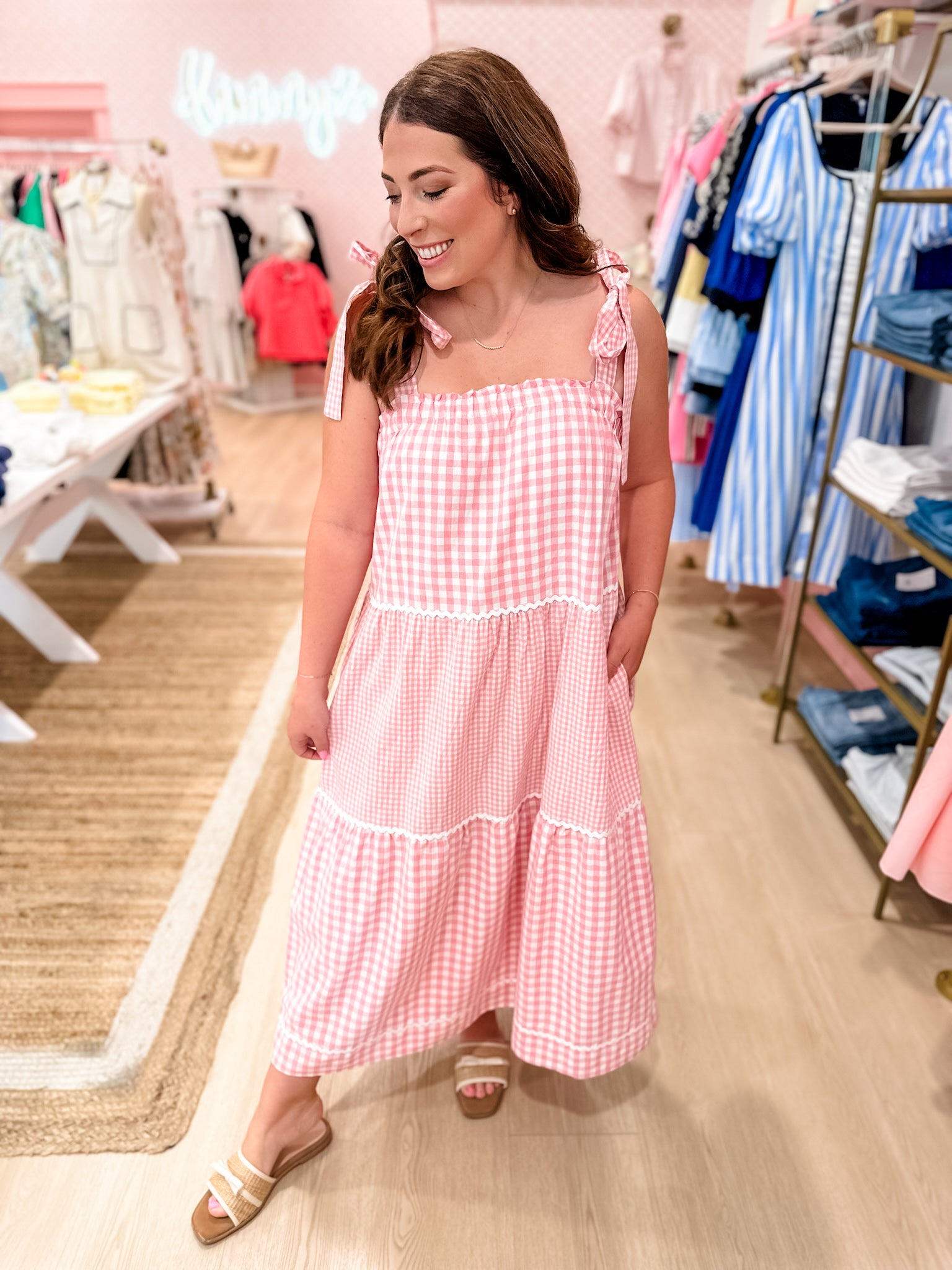 Rose Petal Midi Dress