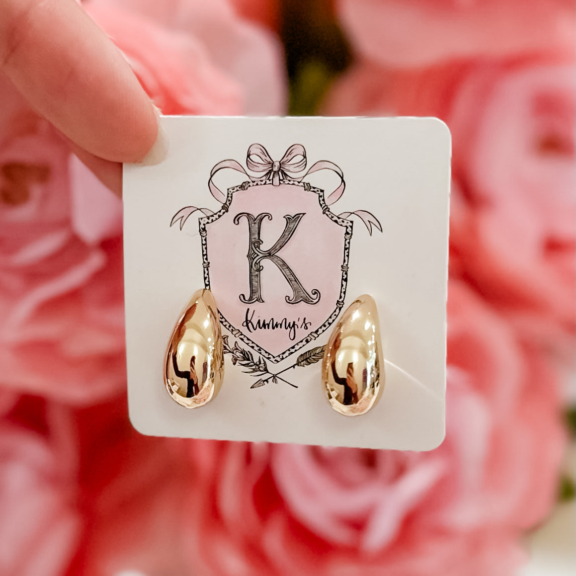 Gold Teardrop Stud- Small