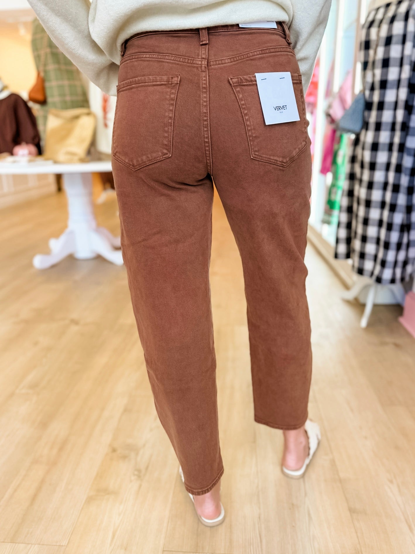 VERVET Kate- High Rise Slim Barrel