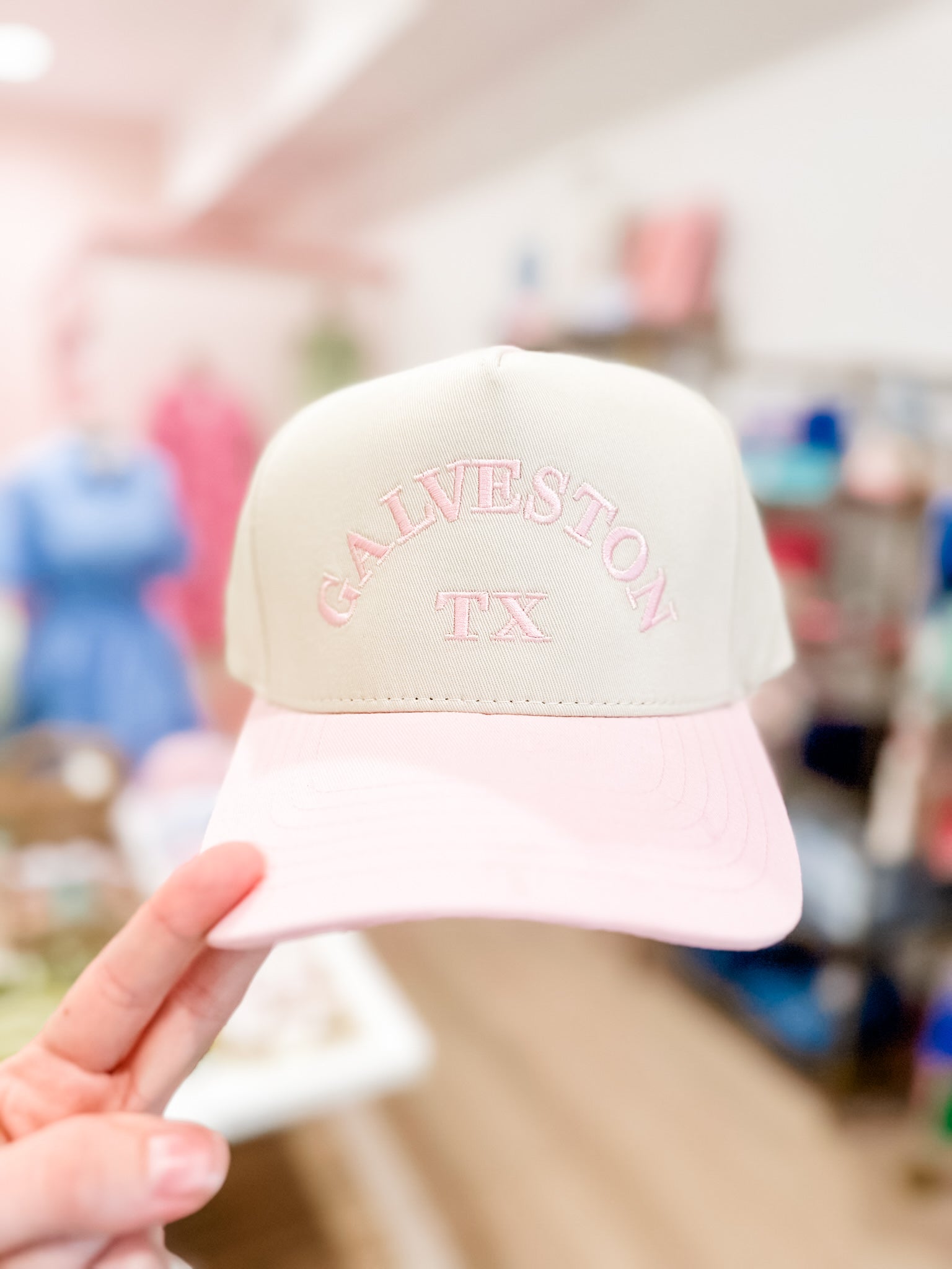 Galveston, TX Hat- Pink