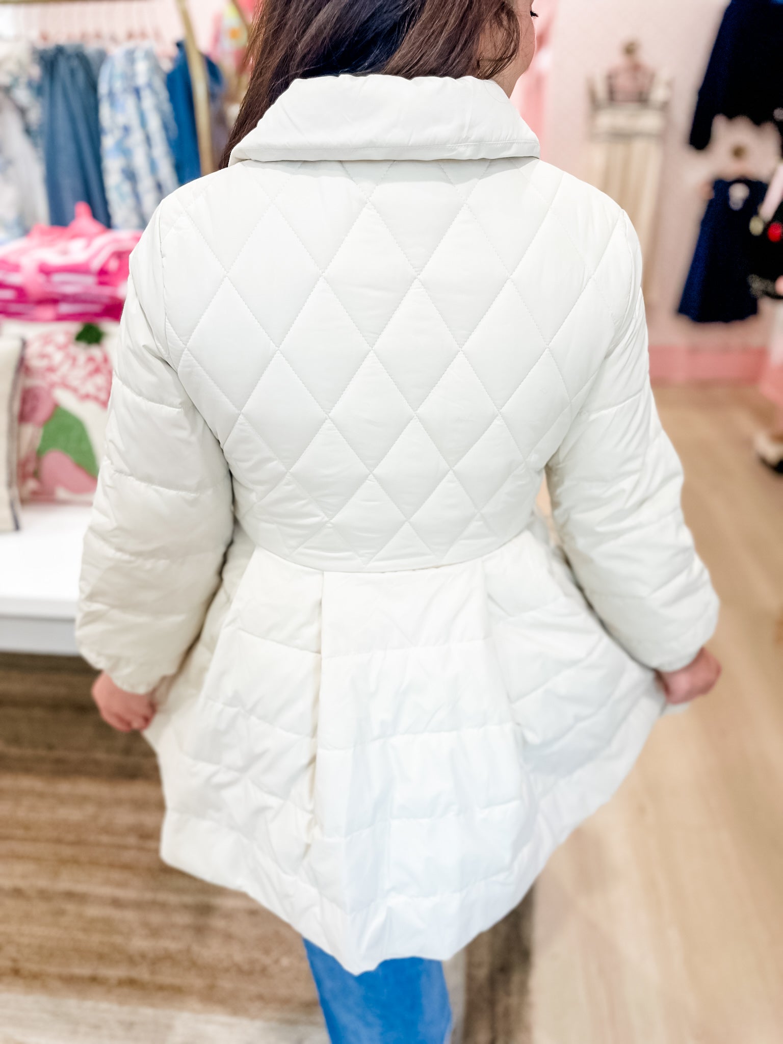 Vanilla Frost Puffer Jacket