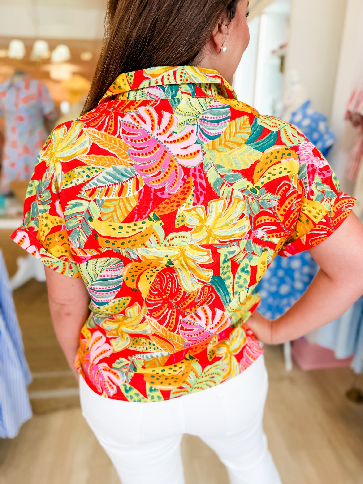 KARLIE Island Market Button up