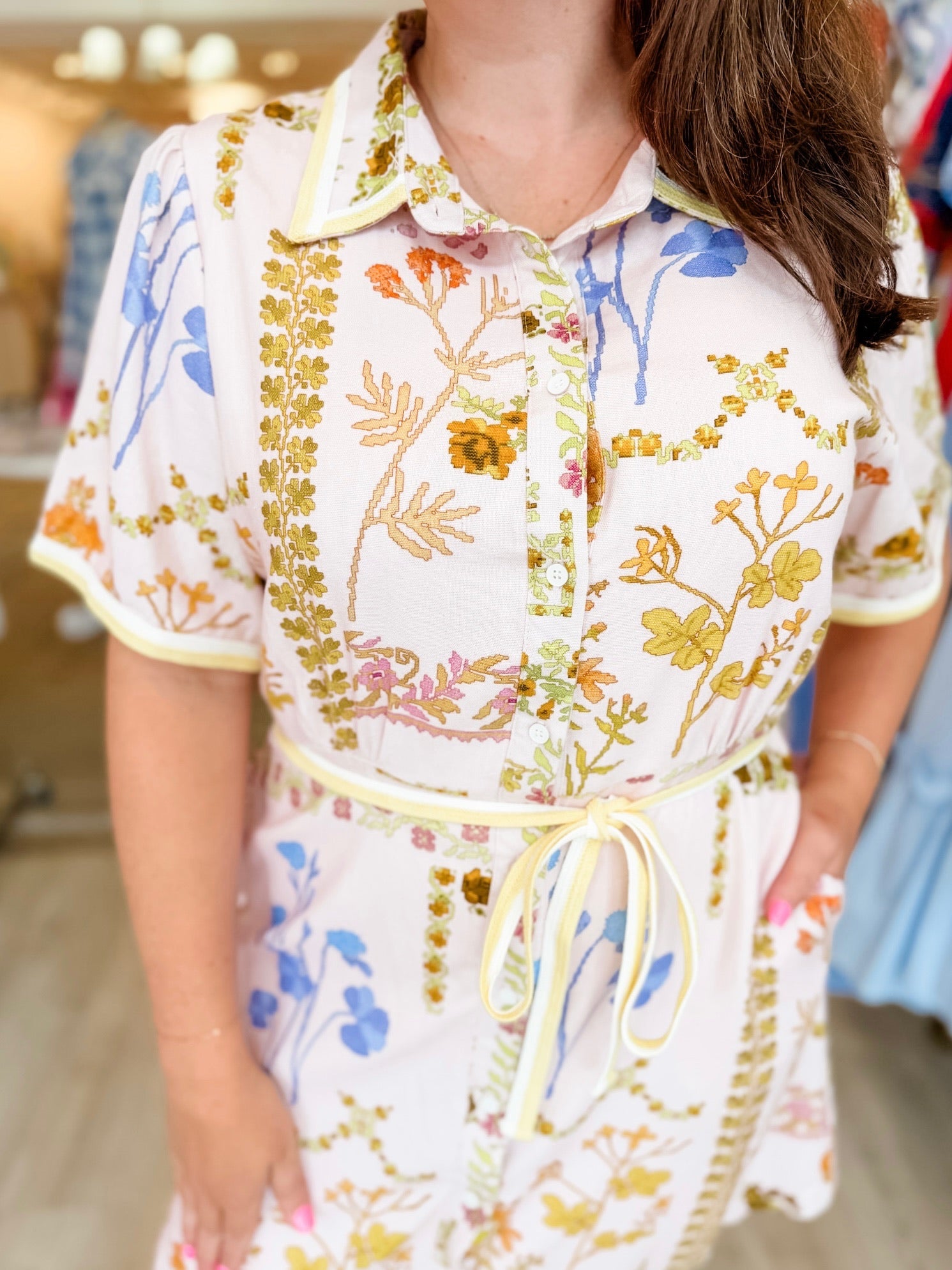 Golden Hour Garden Mini Dress