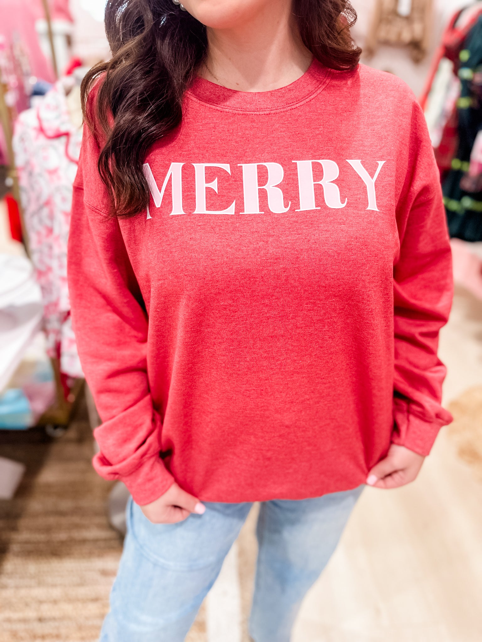 MERRY Red Sweatshirt