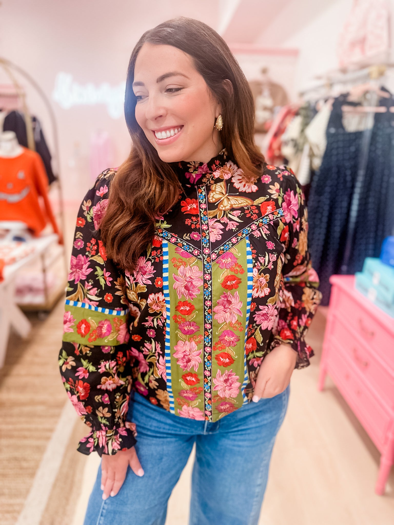 Nocturnal Florals Blouse