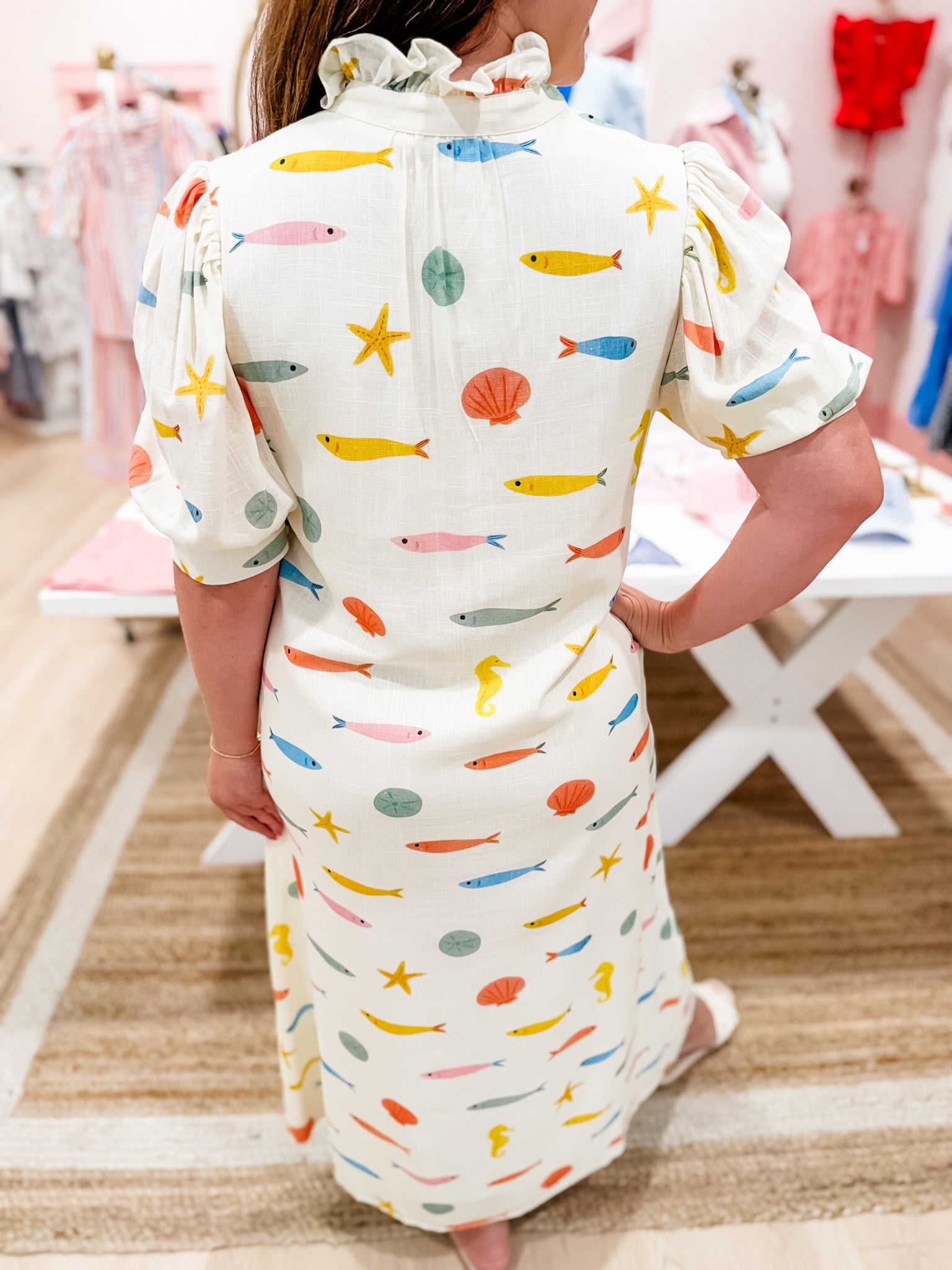 KARLIE Gone Fishin’ Button Down Maxi