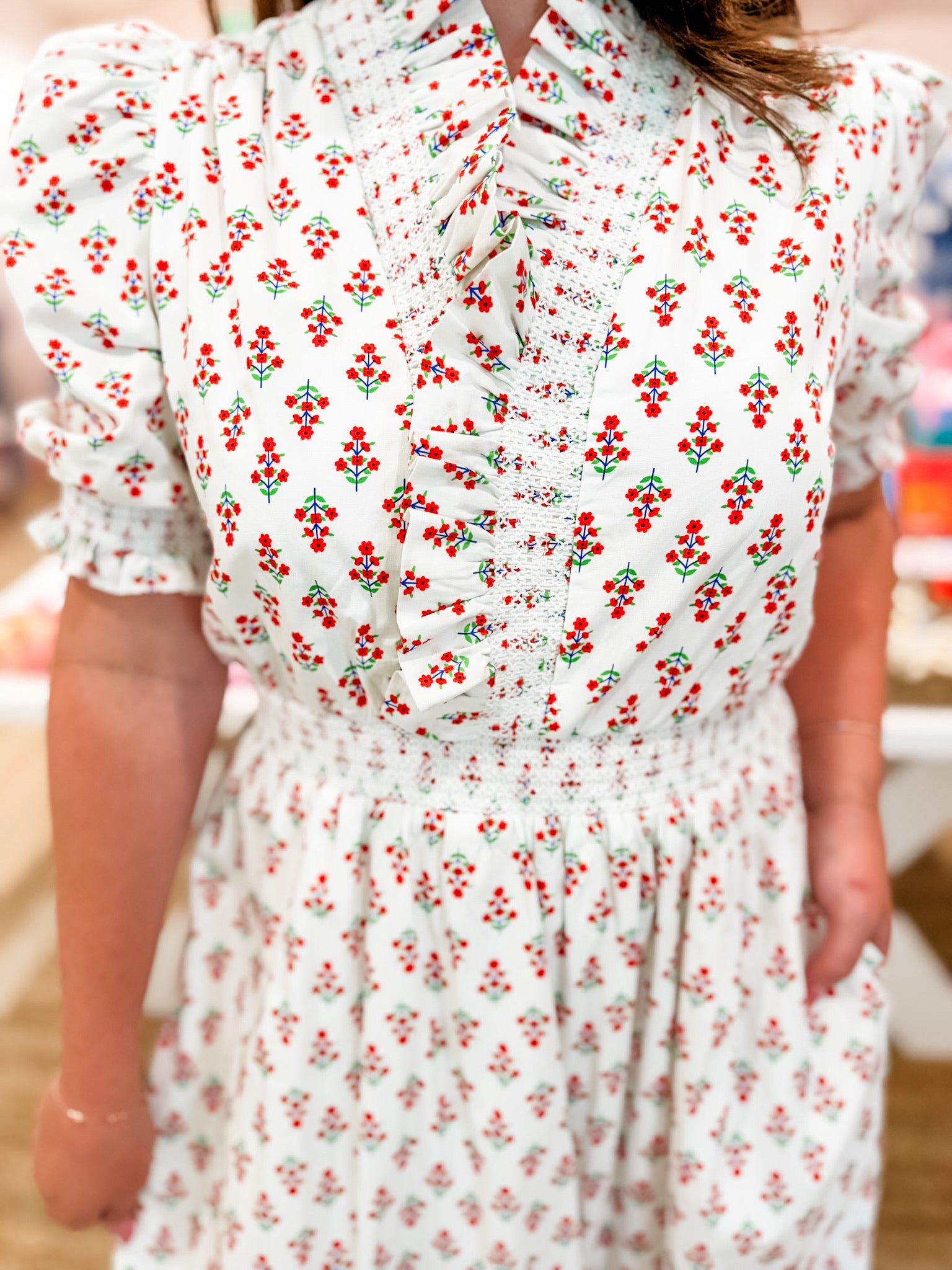 KARLIE Petite Petals Midi Dress