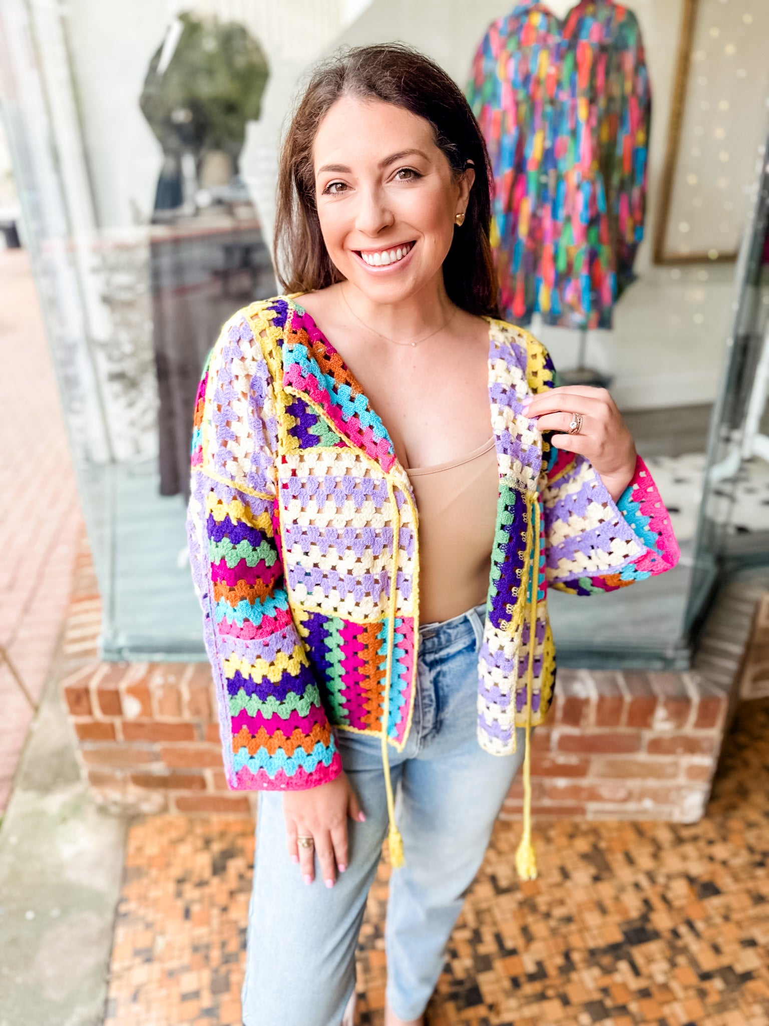 Live Life Colorfully Cardigan Sweater