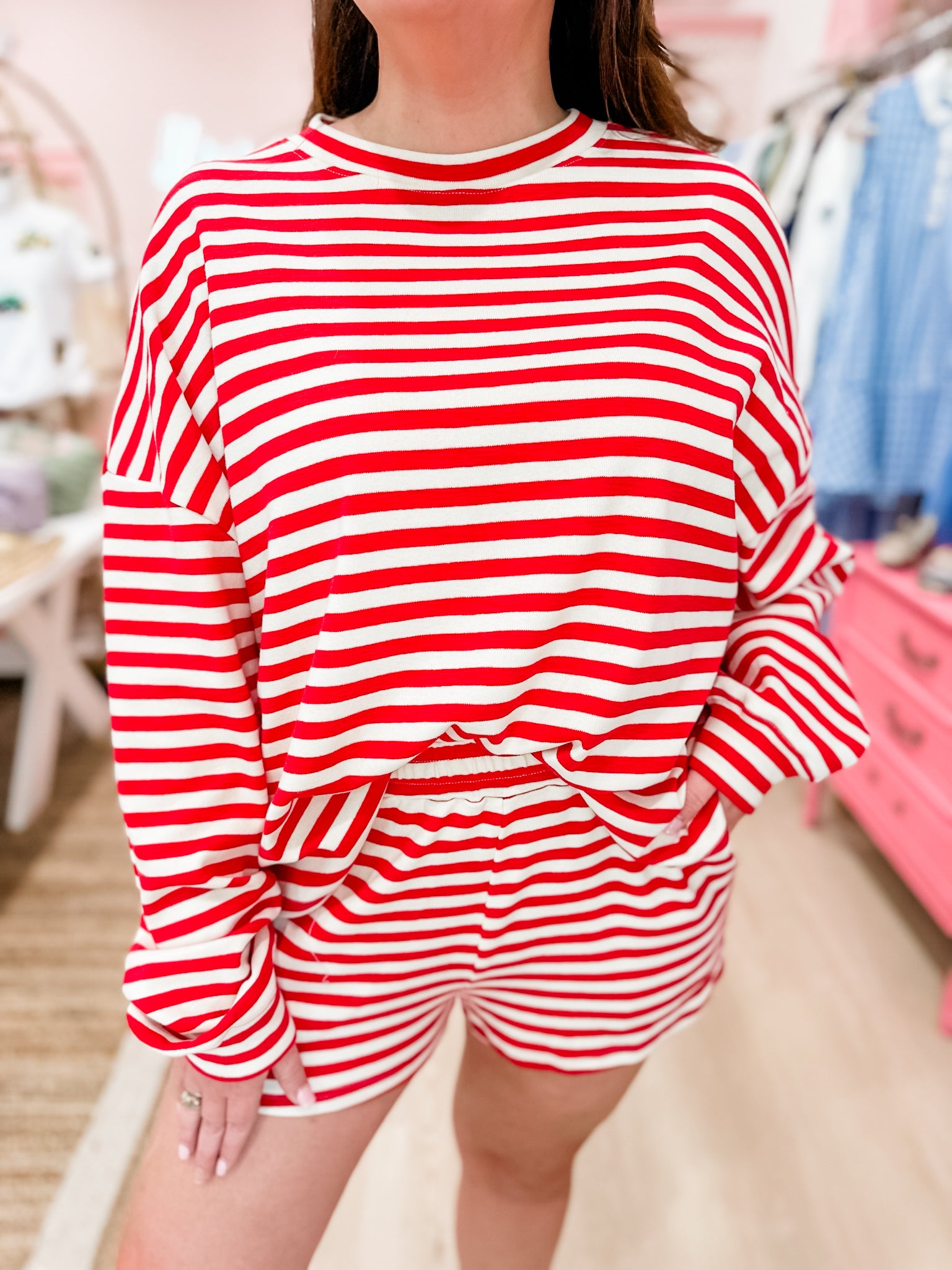 Setting Goals  Stripe Short Set