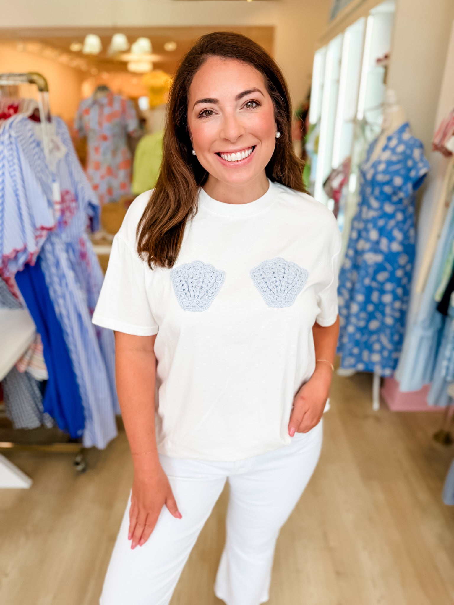 Crochet Shells Tee