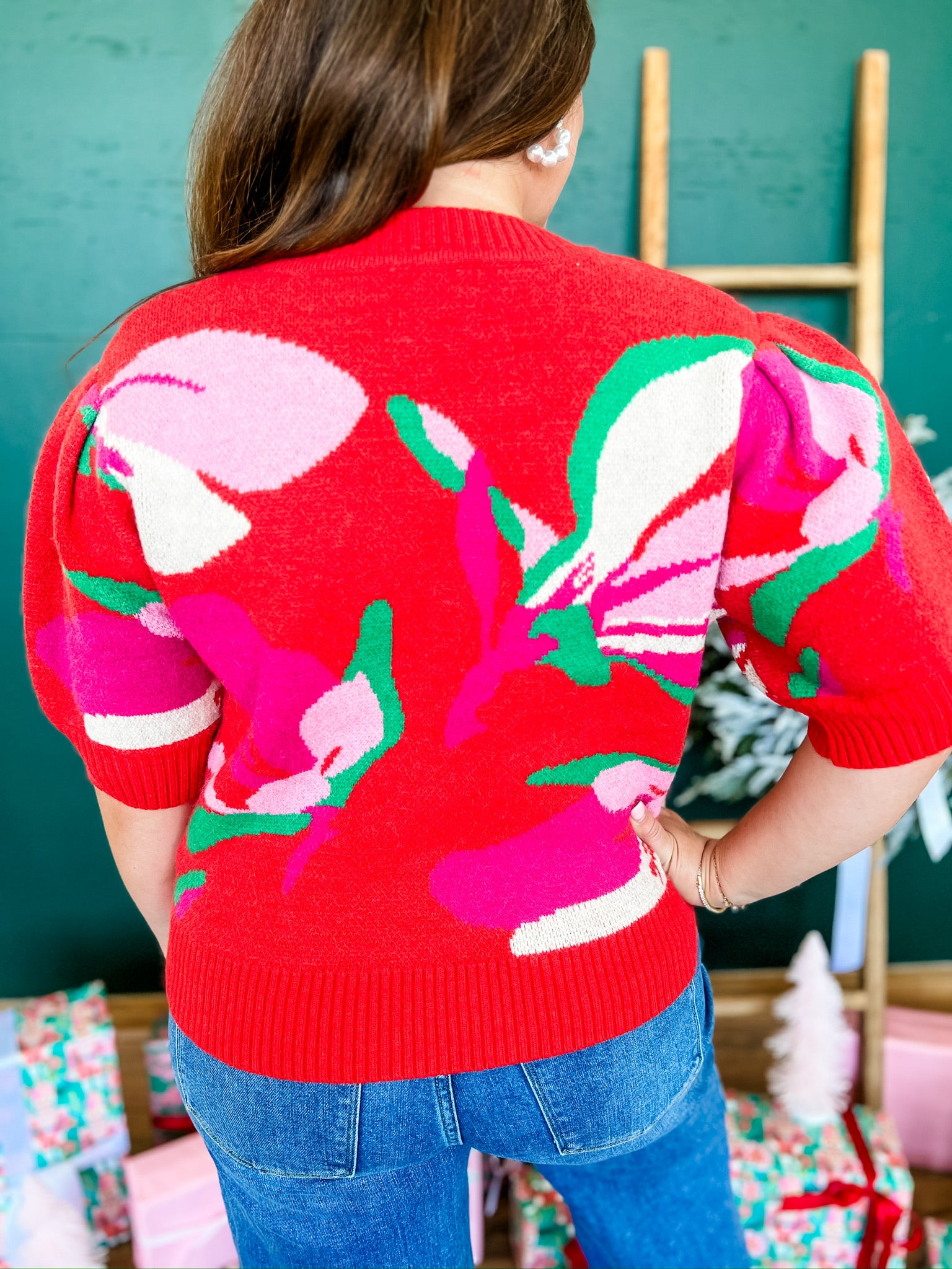 Holiday Florals Sweater
