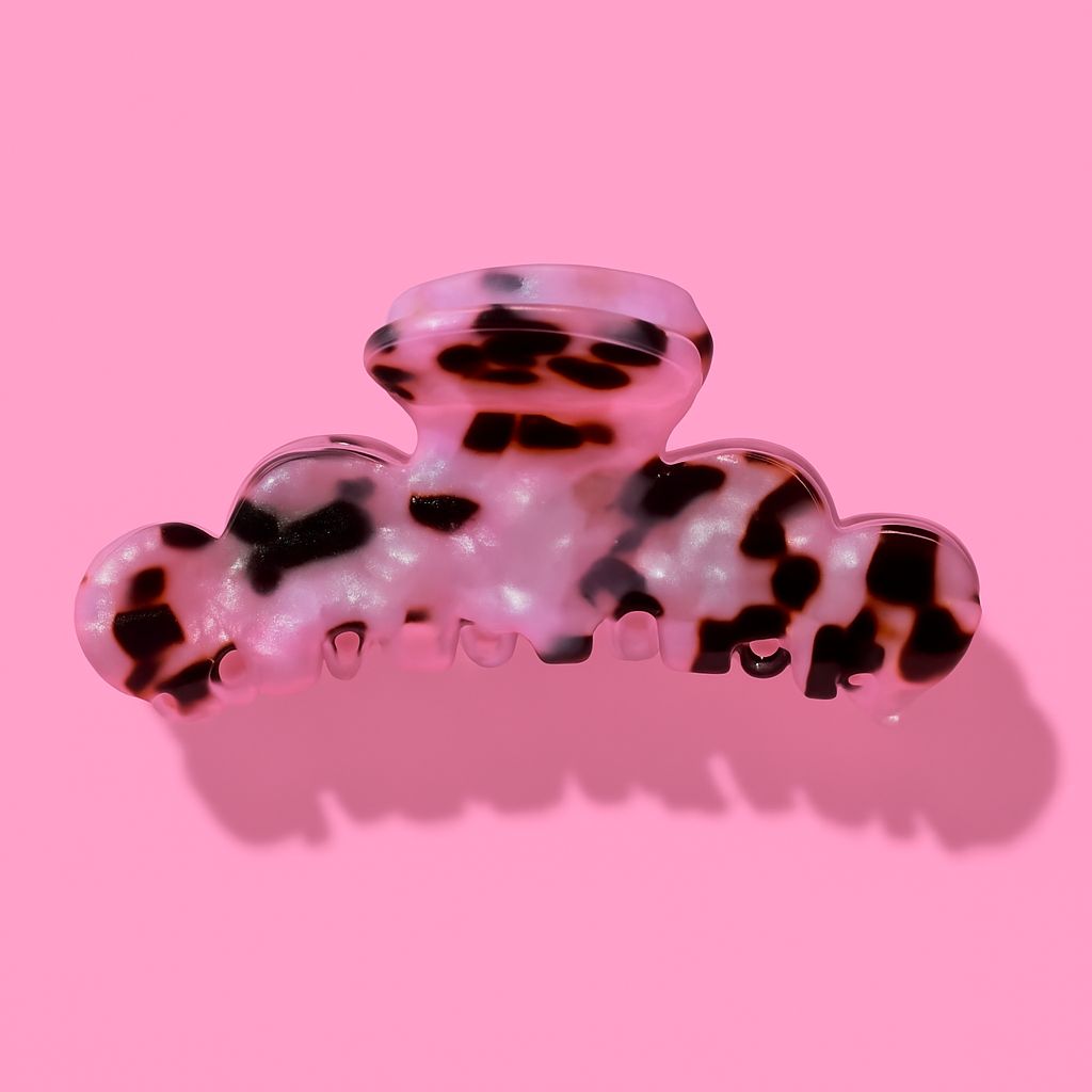 TAYLOR ELLIOTT DESIGNS Medium Claw Hair Clip - Pink Tortoise