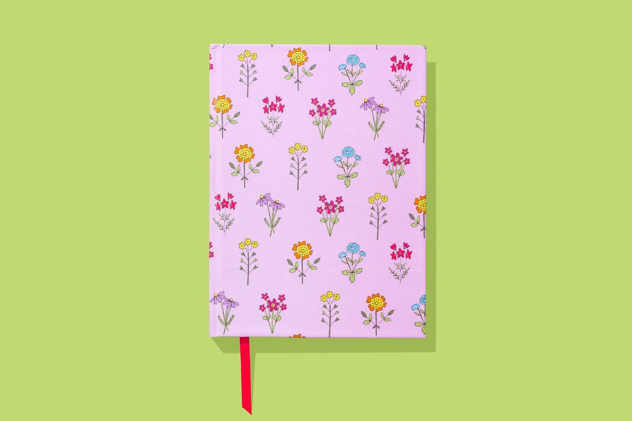 TAYLOR ELLIOTT DESIGNS Hardcover Notebook - Pink w/ Wildflowers