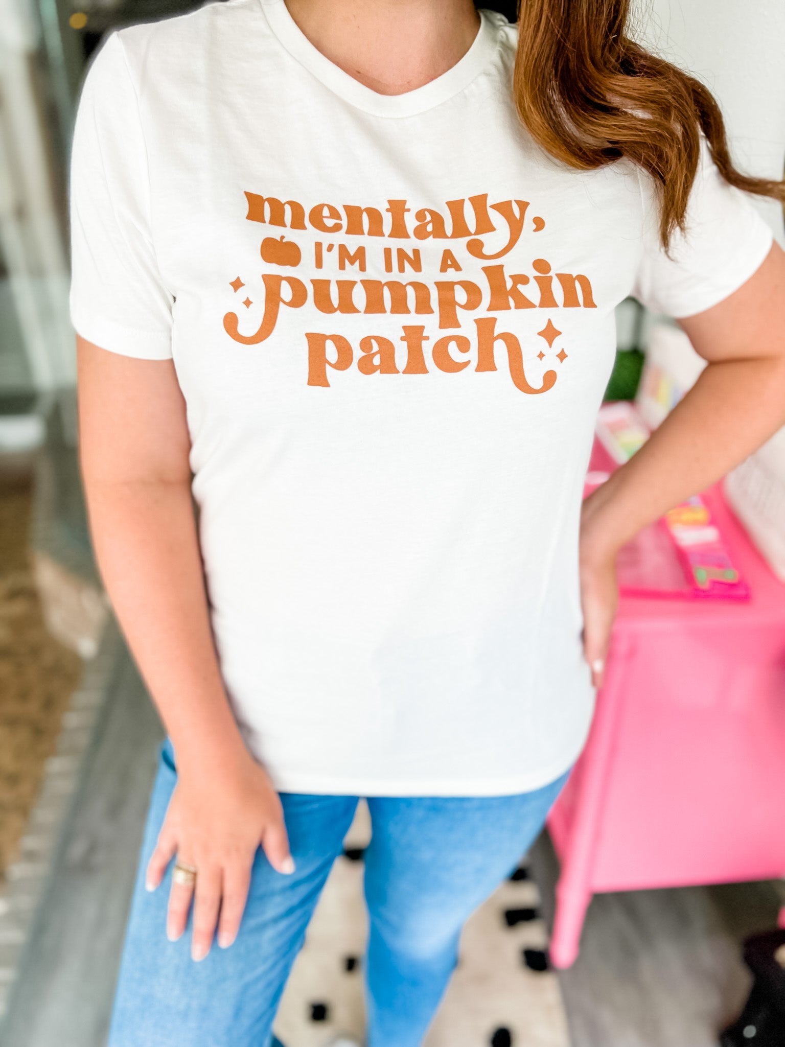 Mentally I'm in a Pumpkin Patch Graphic Tee
