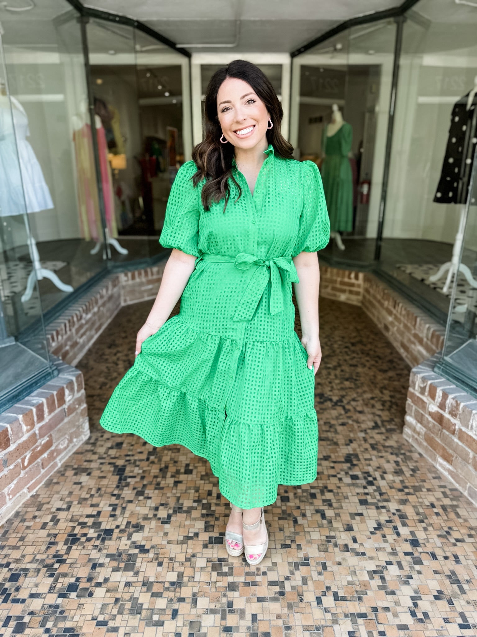 Train Of Thought Dress - Green